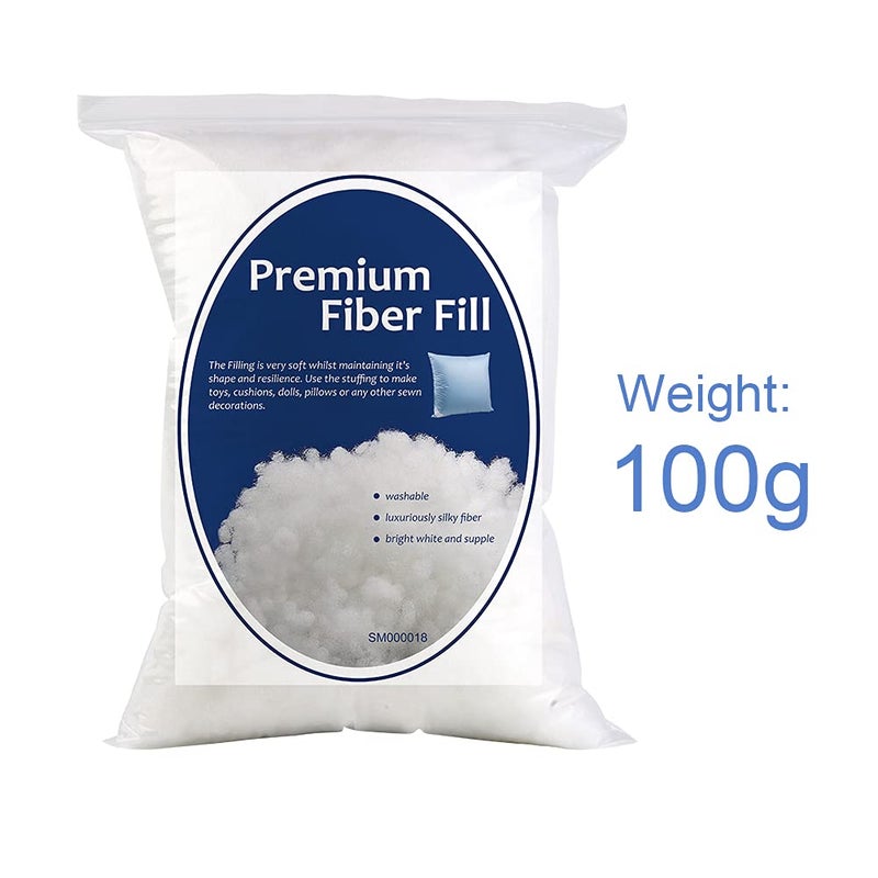 Bupete 3.5oz-70.5oz حشوة ألياف البوليستر للحيوانات المحنطة، حشوة ألياف ممتازة، حشوة للحرف اليدوية، حشوة الكروشيه، حشوة زغب، ألياف تعبئة عالية المرونة لحرف الحيوانات المحشوة - Image 2